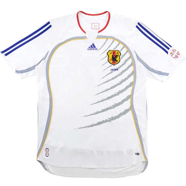 Auswärtstrikot Thailand Japan Retro 2006 2008 Weiß Günstige Fußballtrikots